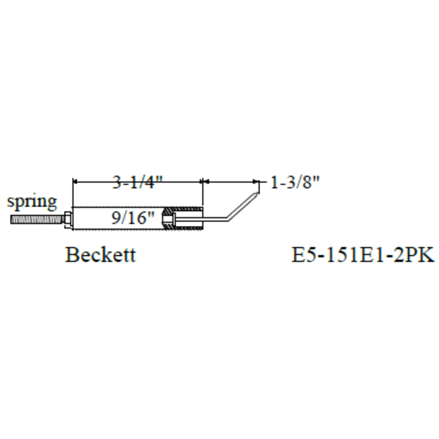 Westwood 151E1, Beckett Electrode 2pk