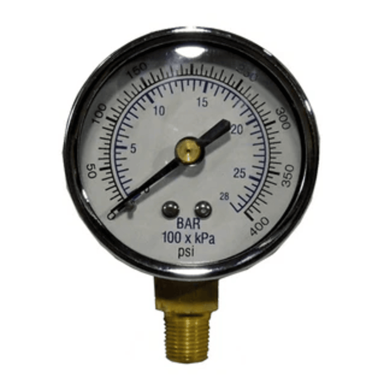 Pressure Gauge PSI 0-400,2 In. FACE 1/8 NPT BOTTOM MOUNT  - Crown