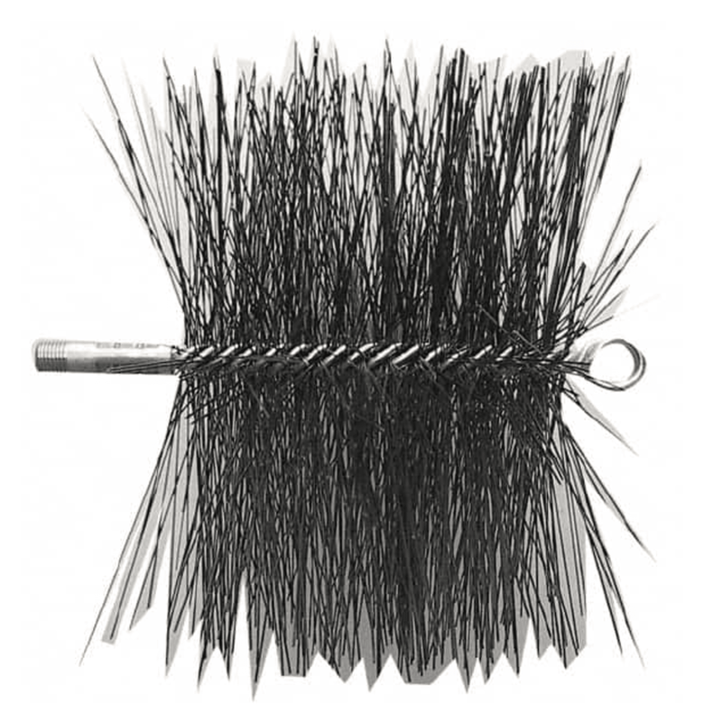 Chimney Brush 10" Square Premium Wire Chimney Brush- Schaefer