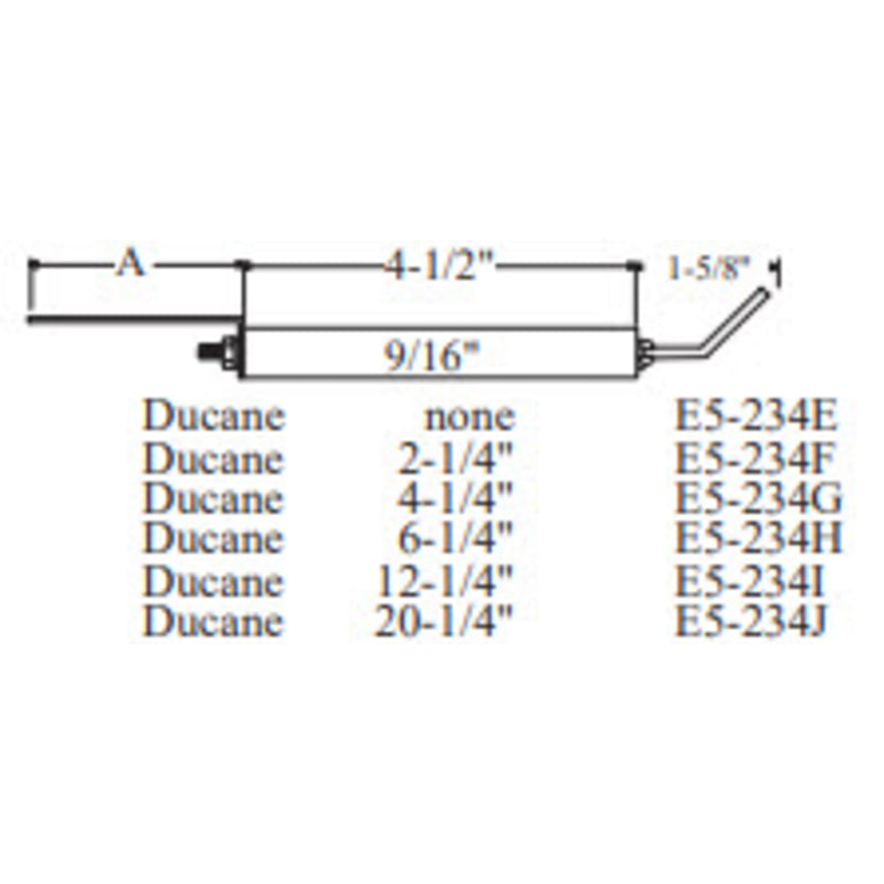 Electrode DUCANE 21196, 2pk (Crown Replacement for WP-E5-234I)