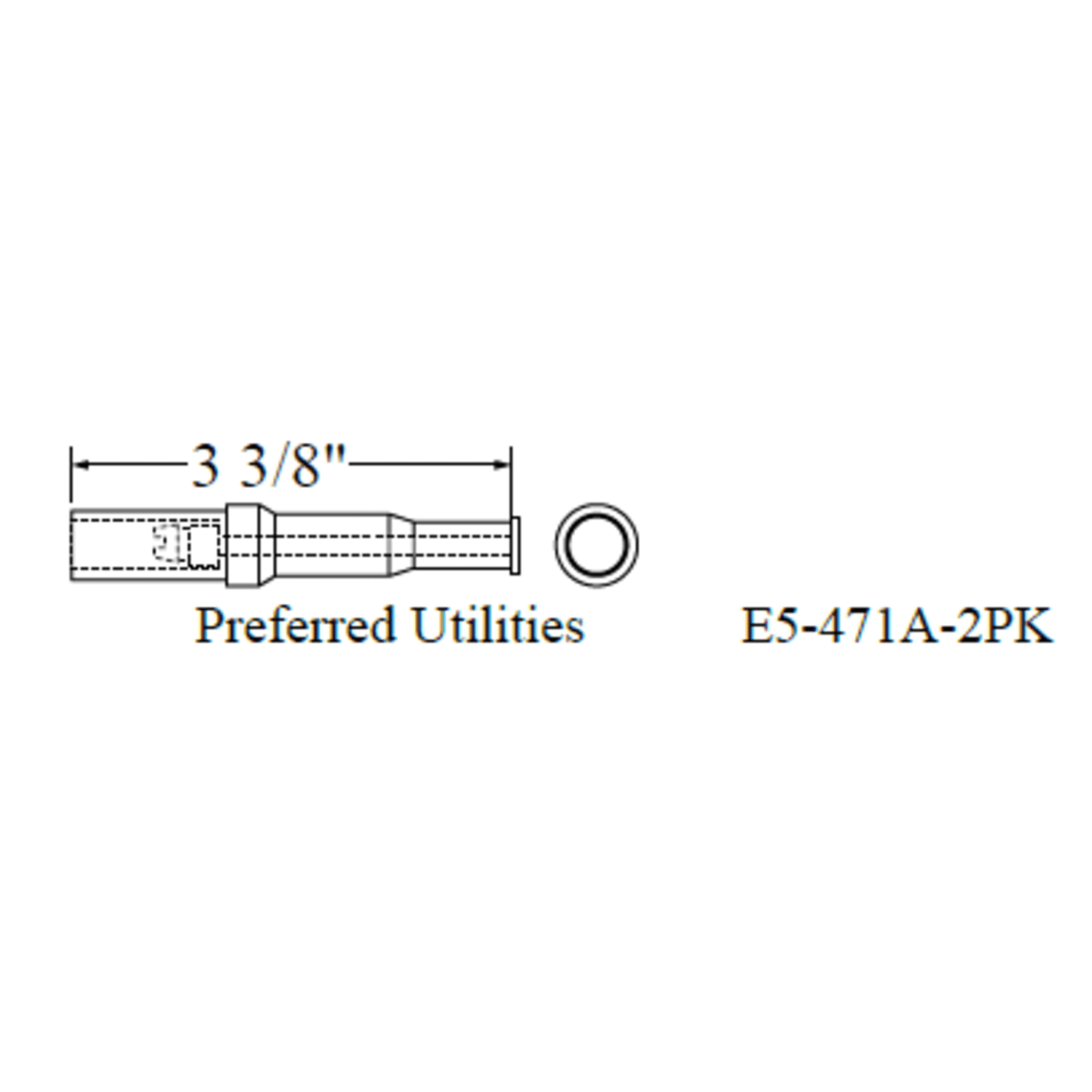 Westwood 471A, Preferred Utilities Button Electrode 2pk