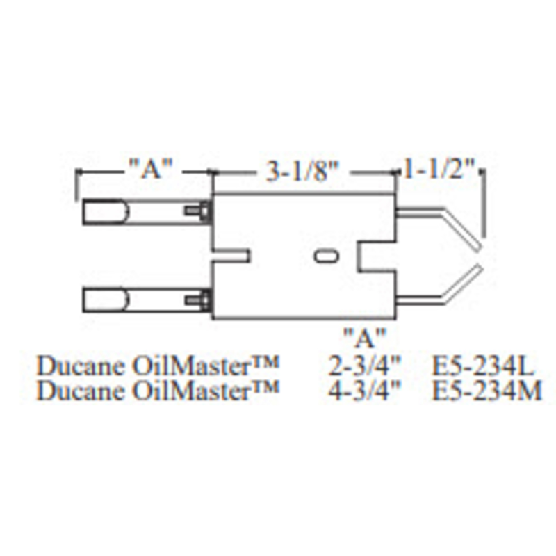 Électrode DUCANE B0811132, 1 pièce (Pièce de rechange Crown pour WP-E5-234M)