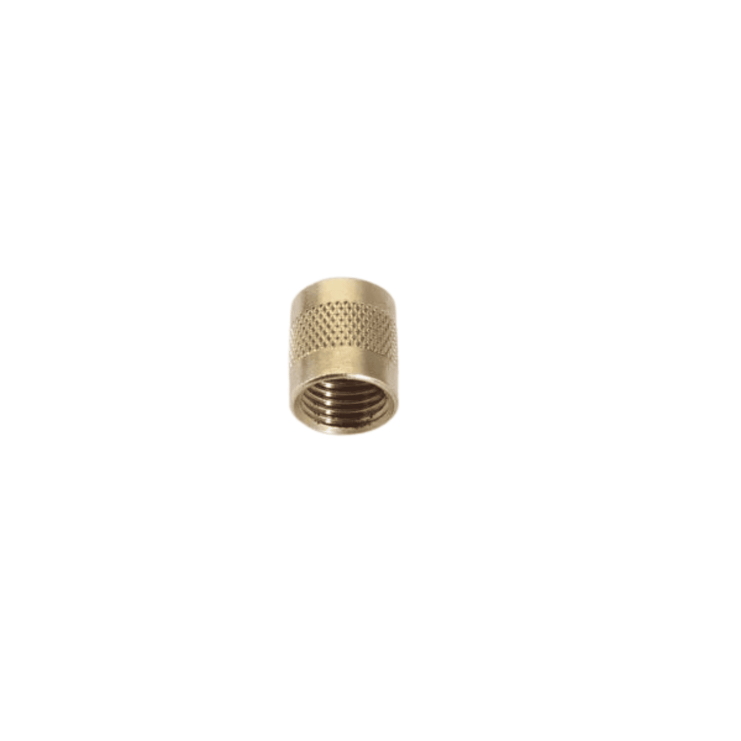CD2245S - C&D - 1/4 flare cap, round brass w/ neoprene o-ring seal 6EA