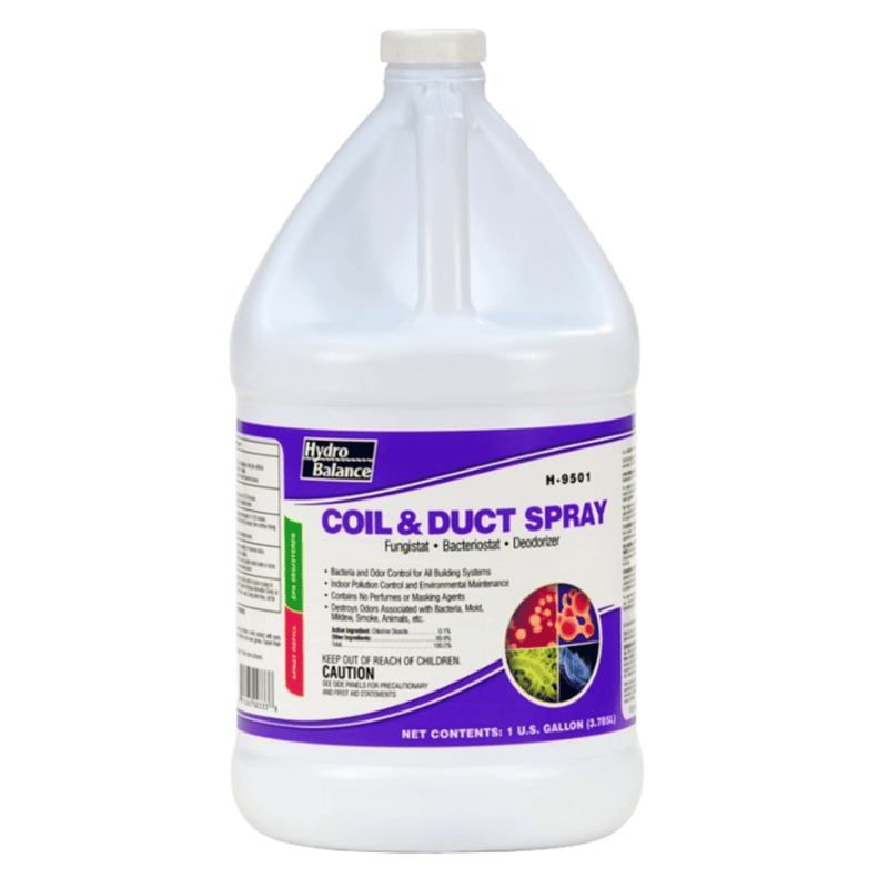 Nettoyant de serpentins en vaporisateur de 1 gallon pour serpentins et conduits (paquet de 4) - HydroBalance