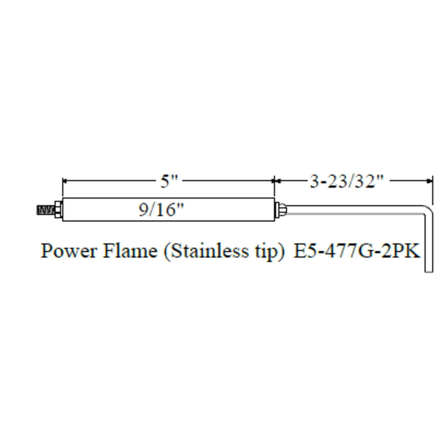 Westwood 477G Power Flame Electrode 2pk