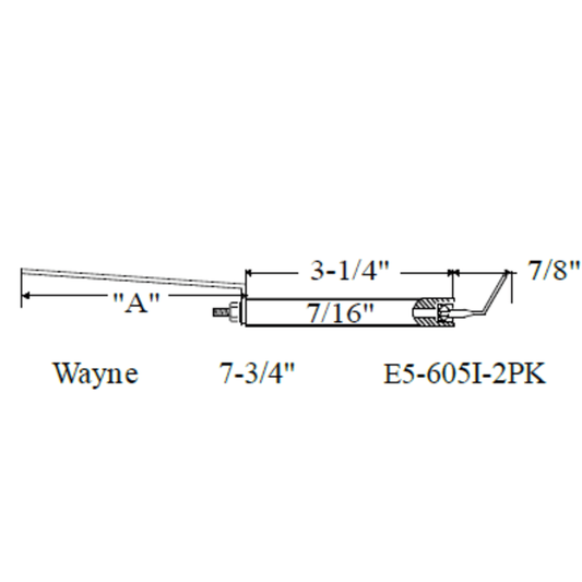 Westwood 605I, Wayne Electrode 2pk