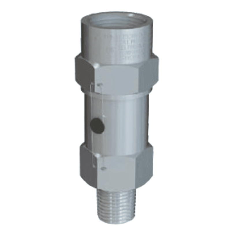 Henry Relief Valve, Stainless Steel Straight-Thru, 3/4" MPT inlet × 3/4" FPT outlet - 300PSIG