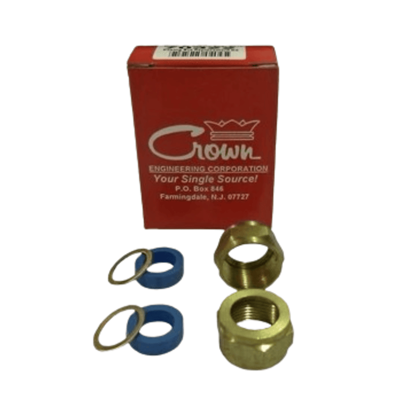 CRO-70322 / WP-H7-23 - Crown - Gauge Glass Repair Kit (nuts, Friction Rings & Gauge Glass Washers)