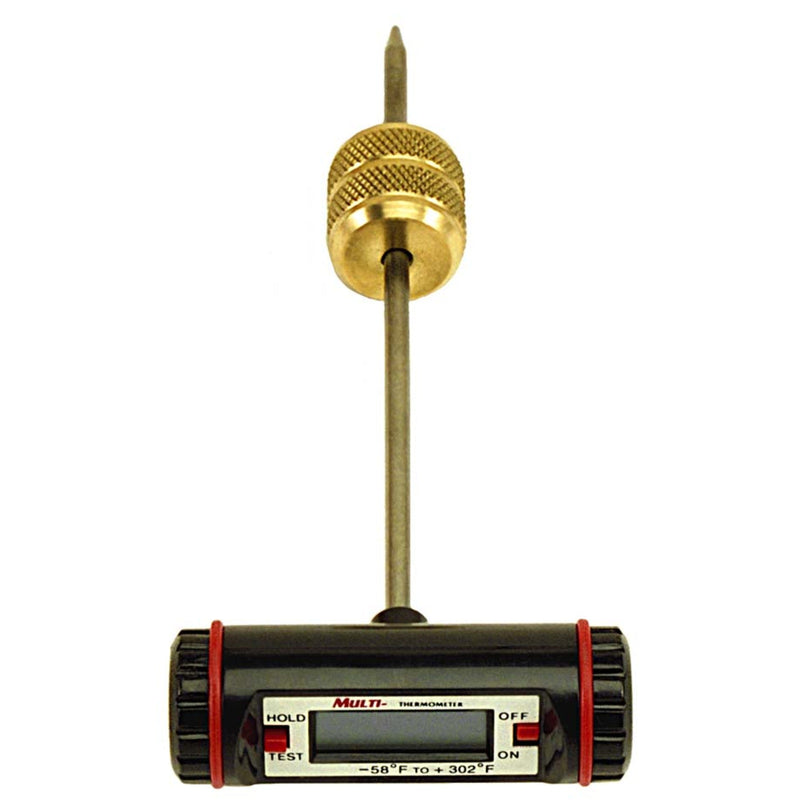 Thermomètre à vanne d'accès avec interrupteur marche/arrêt, pile de rechange pour utilisation avec un tube cathodique afin de mesurer la surchauffe 1 pièce - C&D