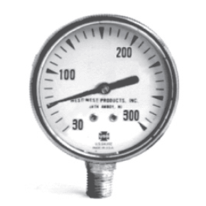 Compound Gauge 1/4"LM, 2-1/2" . 30-30 PSI W/45293 ADAP. (Crown Repl. for WP-S100-406)