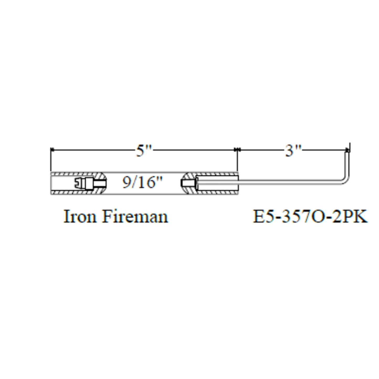 Westwood 357O Iron Fireman Electrode