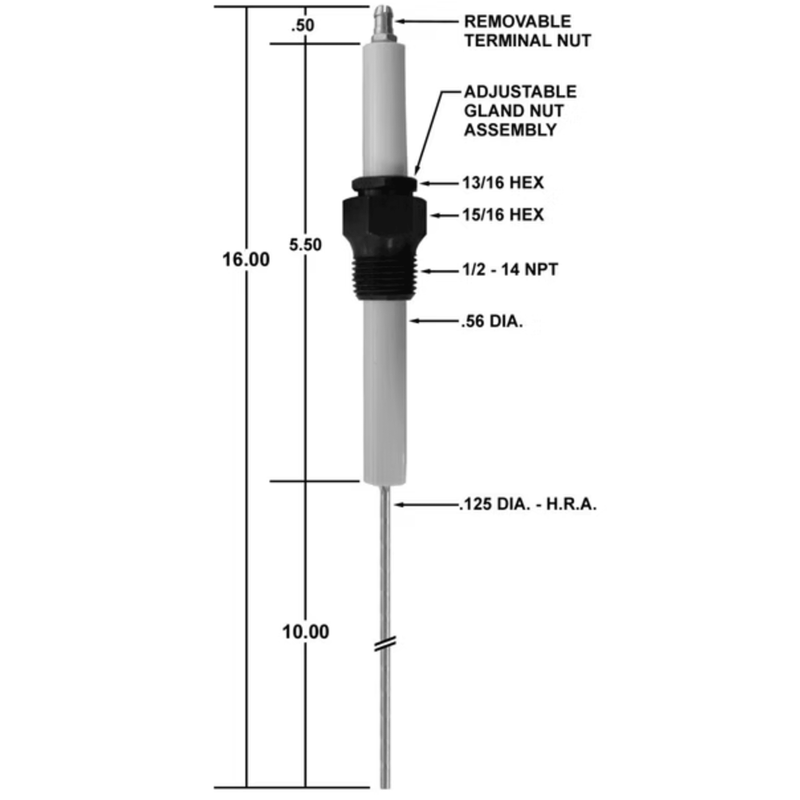 Igniter/MAXON 47232 W/ 10" TIP (EA) - Crown