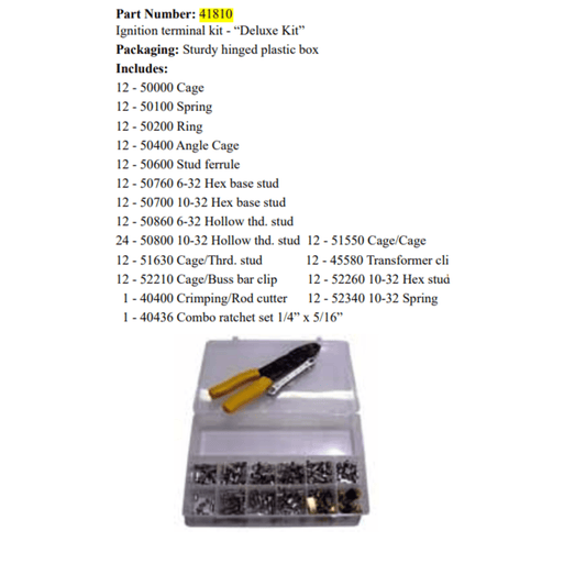 41810 - Crown - ITK 250   DELUXE TERMINAL KIT (1EA)