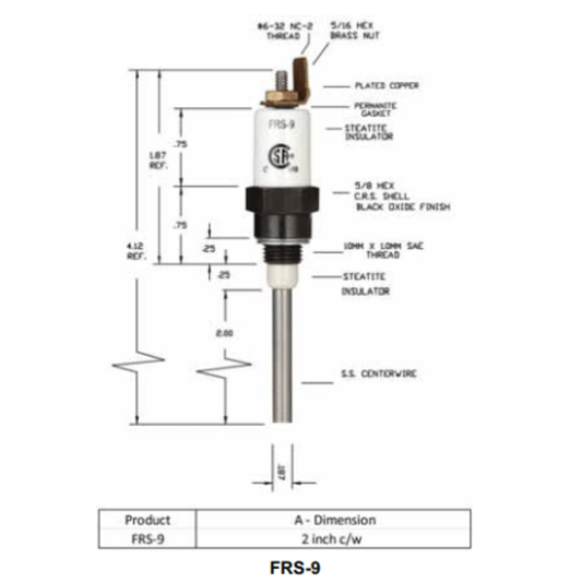 Auburn FRS-9 Flame Rod (CS13316)