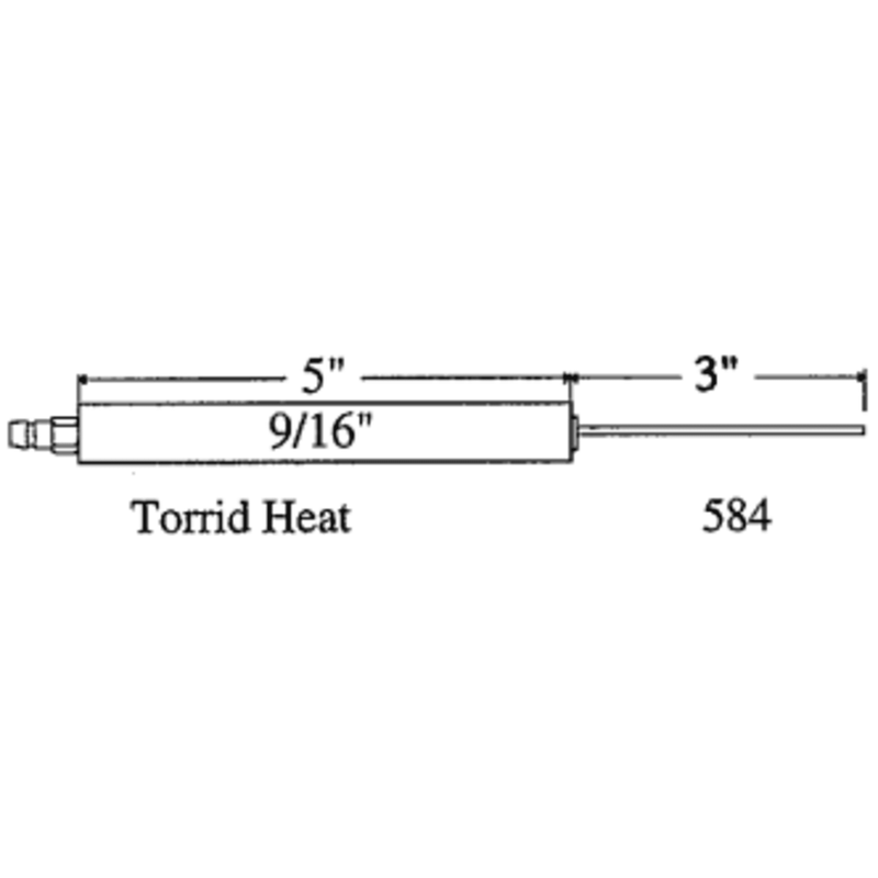 Electrode TORRID-HEAT EA (Crown Replacement for WP-E5-584)