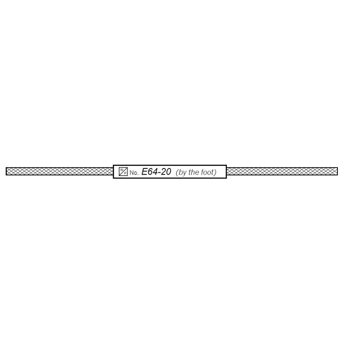 Westwood E64-20, Fiberglass braid sleeving (price is by the foot)