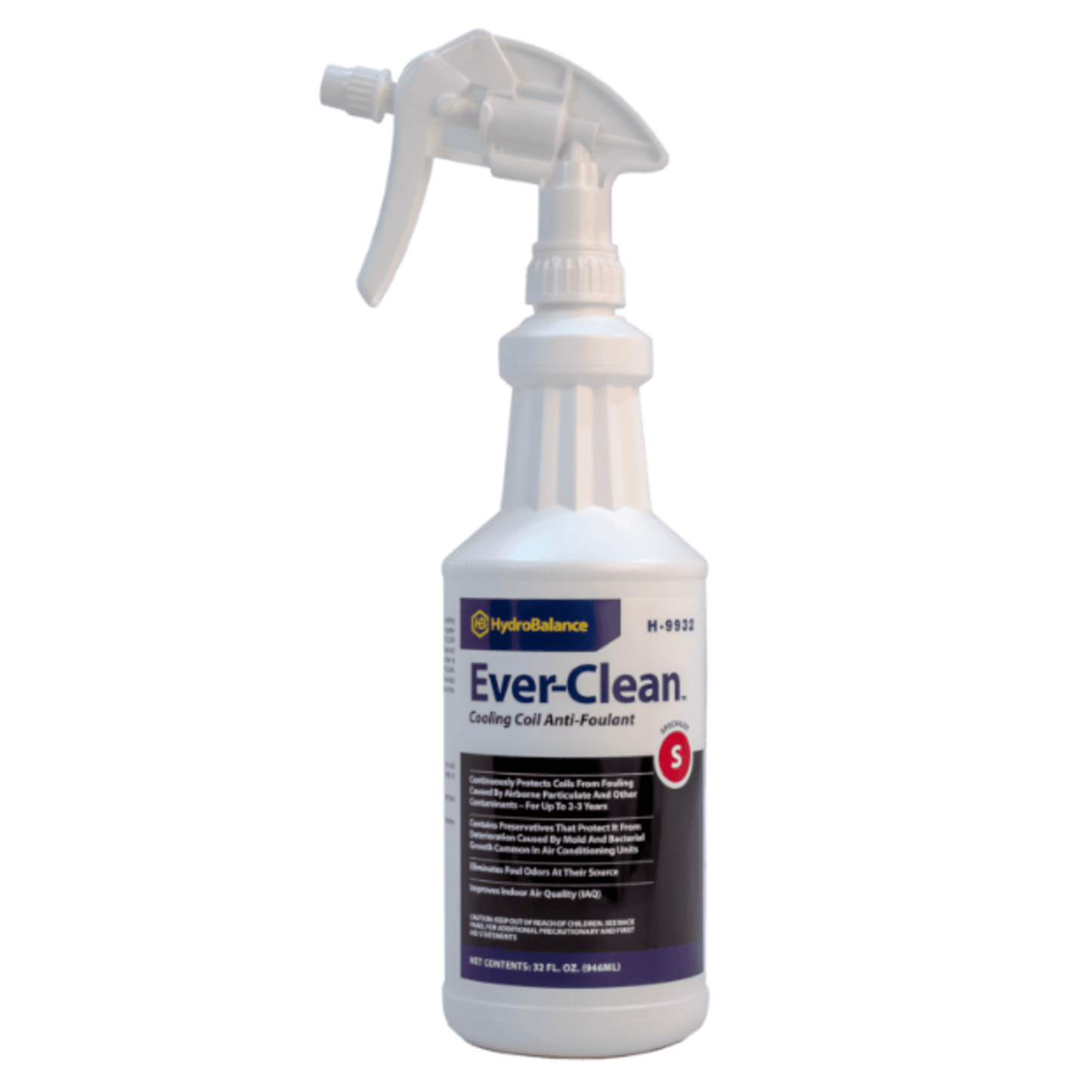 H-9932  -  HydroBalance - Ever Clean Coil Coat 1 QT Trig-Spray Btl, (12PK)