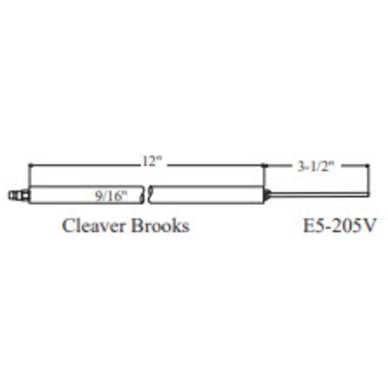 Electrode CLEAVER BROOKS 205V, 2pk - Westwood
