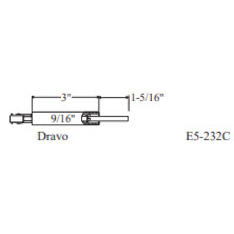 Electrode DRAVO XX983 WITH 51900, 2pk (Crown Replacement for WP-E5-232C)