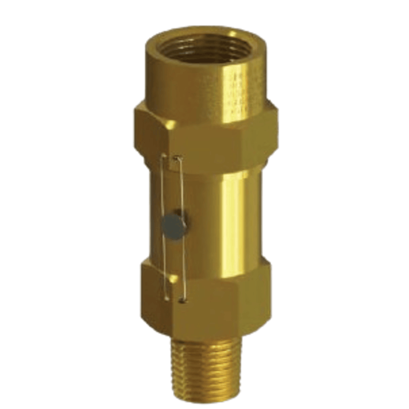 Relief Valve 1-1/4 MPT-1-1/4 FPT - 300 - Brass Straight-Thru Type - Henry