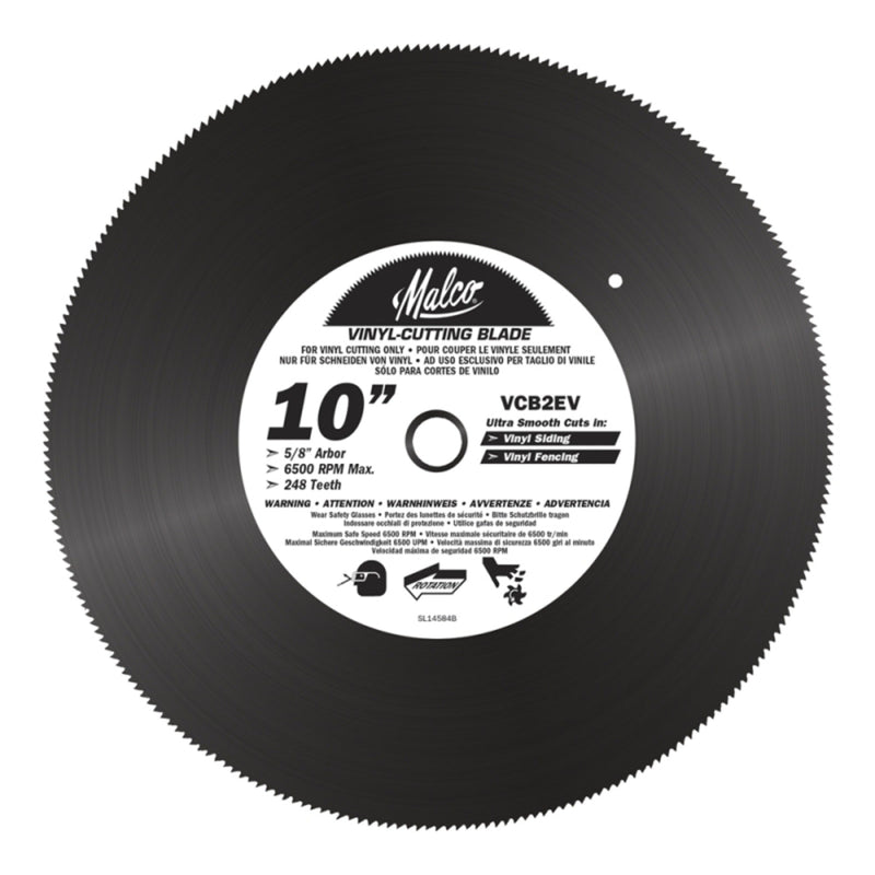 Lame de scie circulaire, vinyle, 10" - Malco