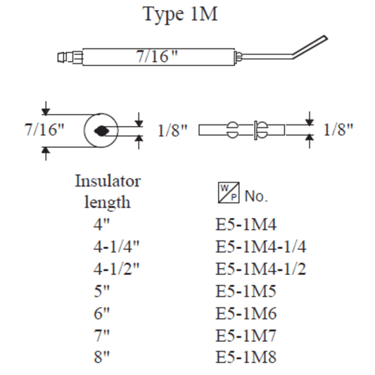 1M3 - Westwood - Type 1M Electrode, 3” 2pk