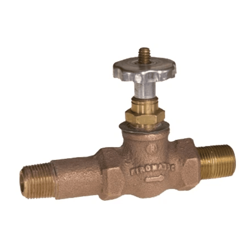 131TF - Crown - Valve Firomatic 3/8 NPT(m) 3/8(m)NPT Both Ends Bronze