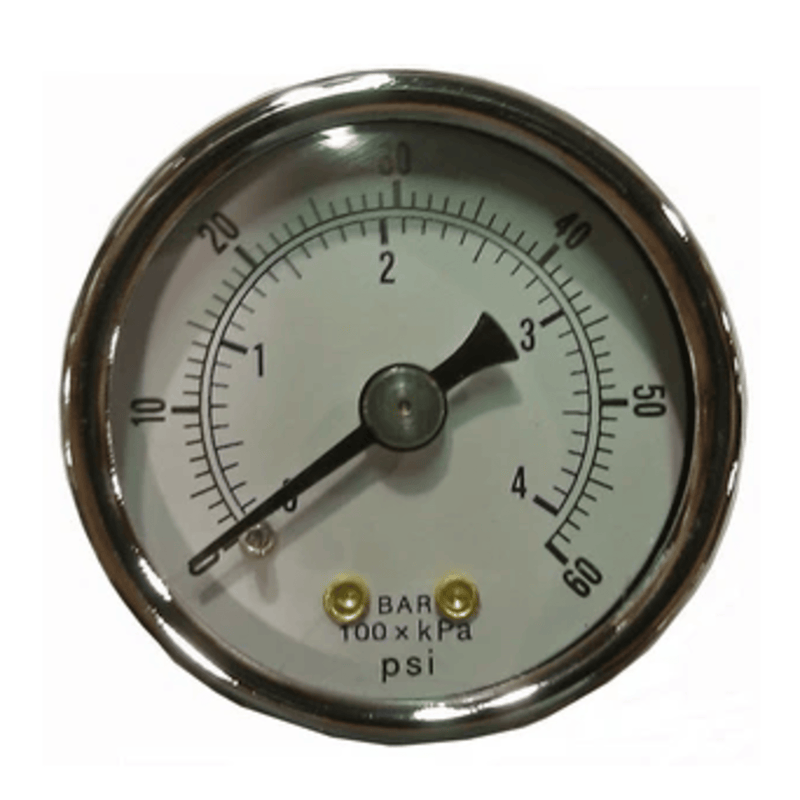 Pressure Gauge PSI 0-60psi,1.5 In. FACE, 1/8,CBM 0-60PSI, 1/8NPT, CBM,1.5 In. FACE  - Crown
