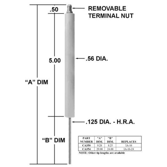 CA354 - Crown - IGNITER/IA-16 W/24 In. TIP (EA)