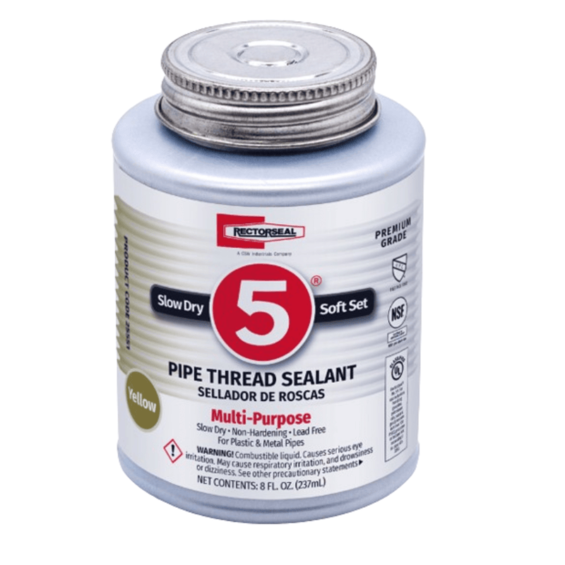 No. 5 Pipe Thread Sealant, 1/2 PT Cans - 24PK - Rectorseal