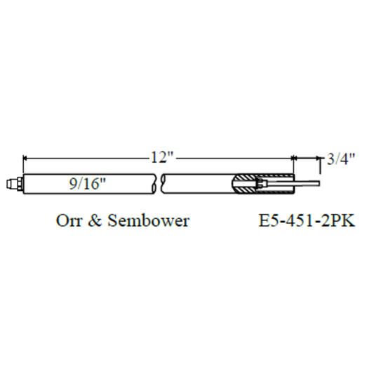 Westwood 451, Orr & Sembower Electrode 2pk