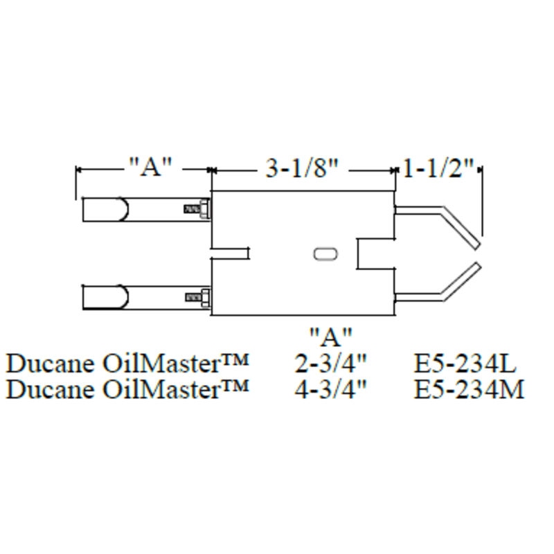 Electrode DUCANE B0811132, 1pk (Crown Replacement for WP-E5-234M)