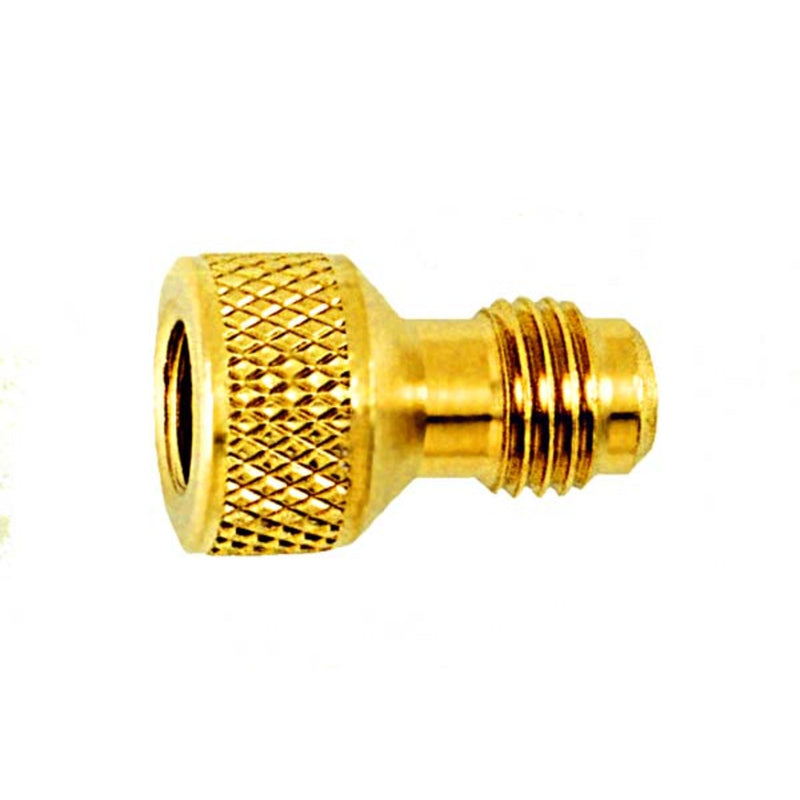 Adaptateur de valve d'accès automobile, 1/4" mâle évasé x 3/16" femelle évasé avec dépresseur d'obus flottant 1PC - C&D