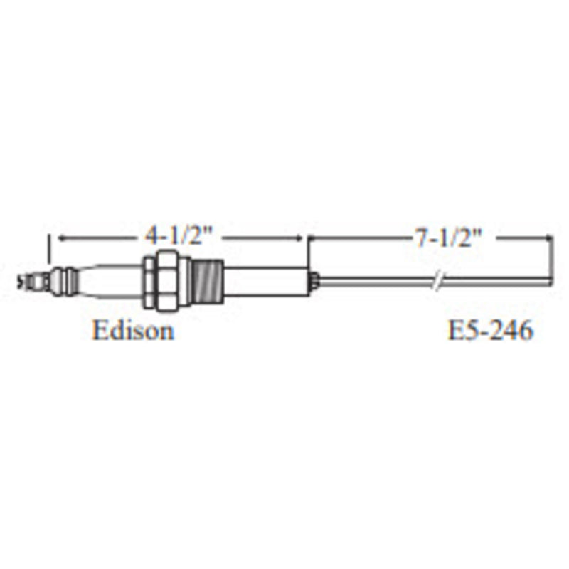 Electrode EDISON 21375, 1pk (Crown Replacement for WP-E5-246)