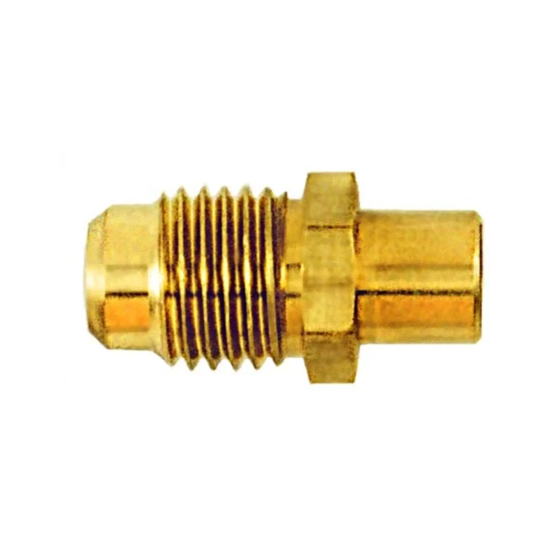 Robinet d'accès 1/4" m. corps d'accès évasé, l'extrémité à braser a un DI de 1/4" et un DE de 5/16", CD2245 6PK - C&D