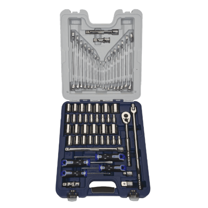 Socket and Drive Tool Set 12 Drive 12-Point SAE and Metric 61pc - Williams