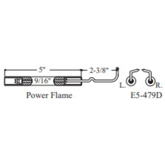 Westwood 479D, Power Flame Electrode 2pk