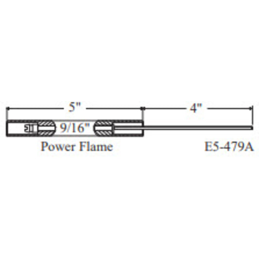 Westwood 479A, Power Flame Electrode 2pk