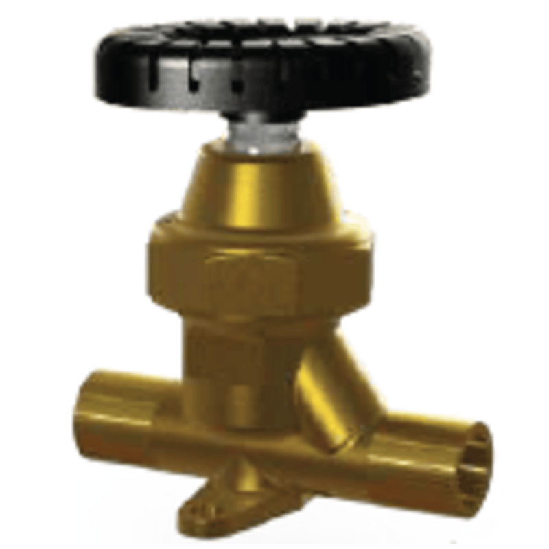 Henry Charging & Purging Valve, Brass Globe, 1/4 ODS X 1/4 FL