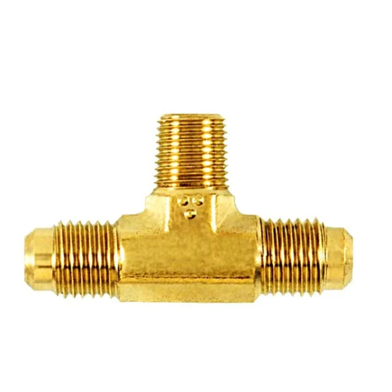 Vanne d'accès 1/4" mâle évasé x 1/4" mâle évasé x 1/8" NPT sur branche, CD2245 lot de 2 - C&D