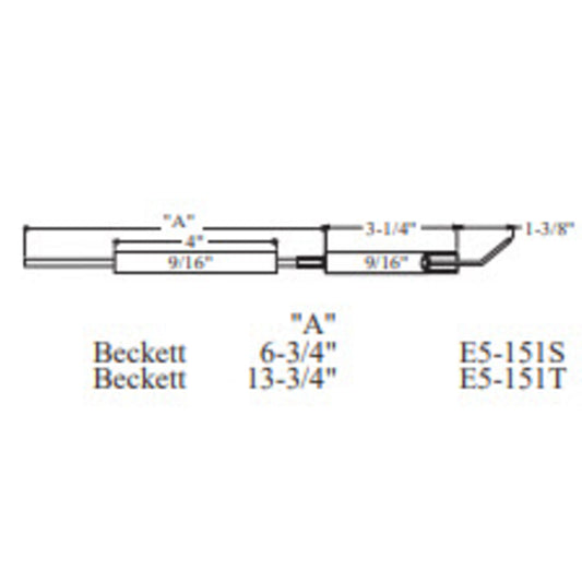 Westwood 151T, Beckett Electrode 2pk