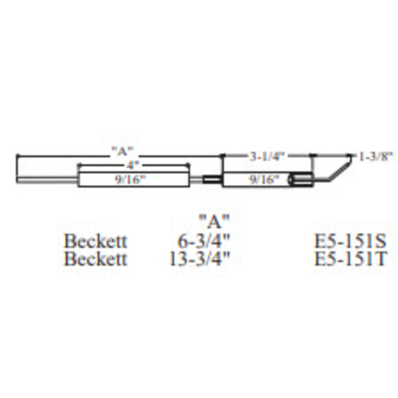 Electrode BECKETT 151T, 2pk - Westwood