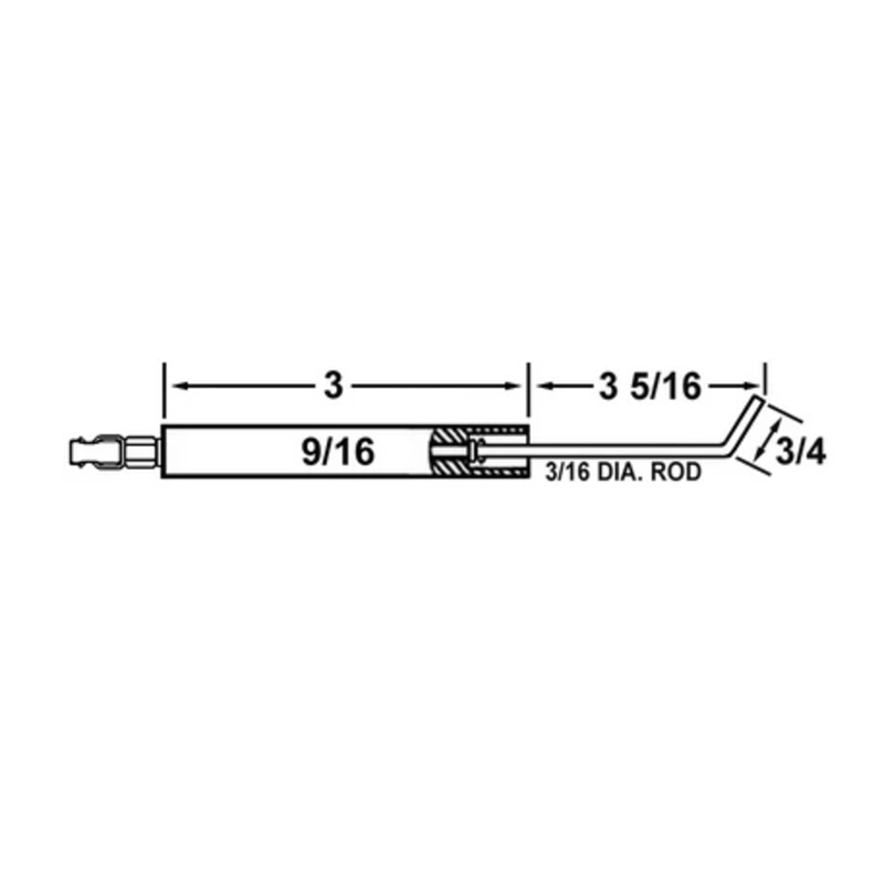 Electrode MIDCO FLAME ROD 1360-03 17882  - Crown