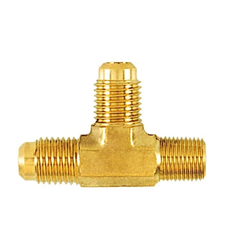Vanne d'accès 1/4" mâle évasé acc. x 1/8" MPT x 1/4" mâle évasé accès sur dérivation, CD2245 2PK - C&D