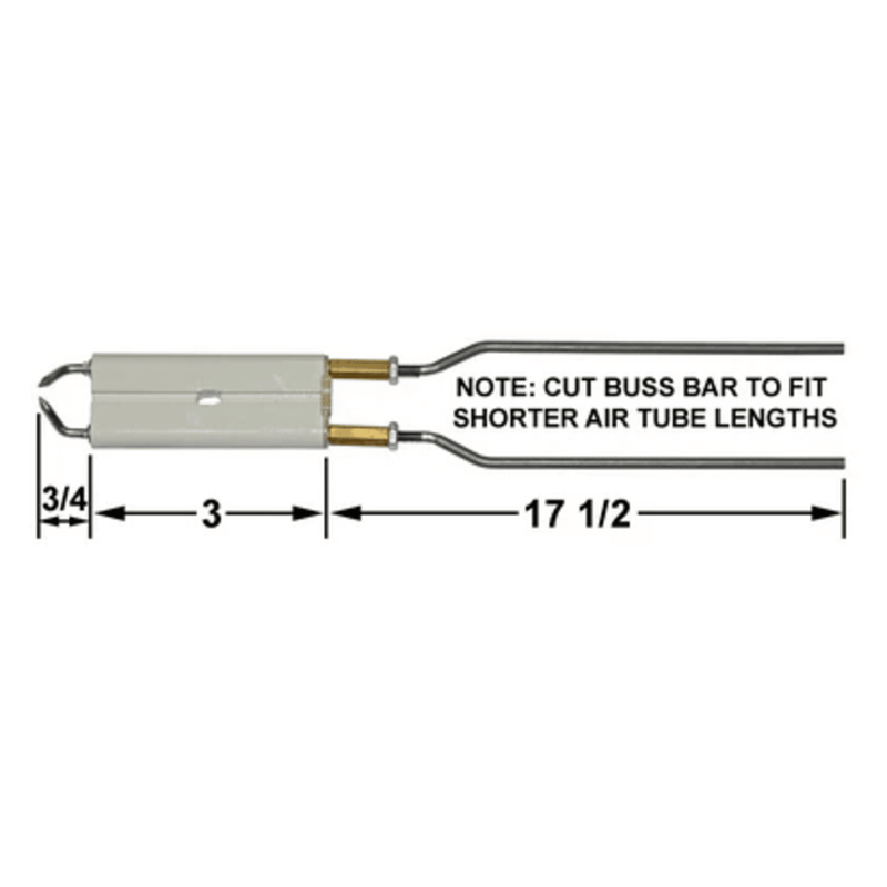 Electrode WAYNE HS BLOCK Igniter TO 18"  - Crown