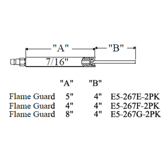 Westwood 267G, Flame Guard Electrode  2PK