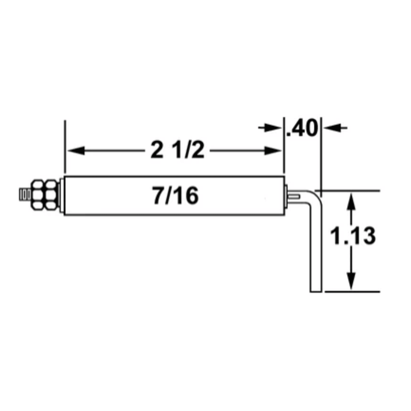Electrode MIDCO FLAME ROD 5236-58 11050 5236-58 MIDCO  - Crown