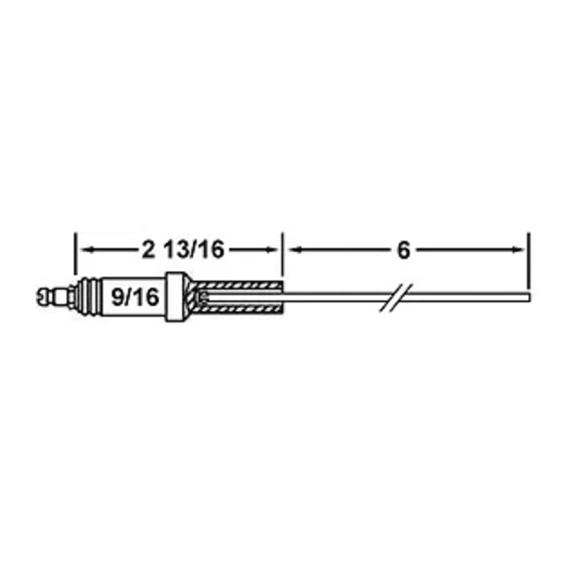 Electrode PYRONICS 3302-D1  17140  (Westwood WP-E5-474C-1) - Crown