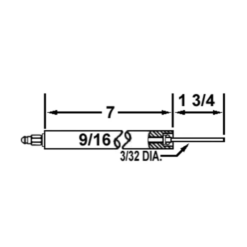 Electrode INDUSTRIAL COMBUSTION  873-87 12080 IND'L COMB  - Crown