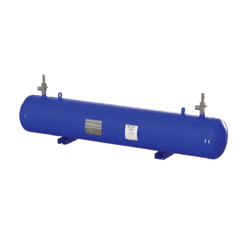 Henry Receiver, 219.1 x 914.4mm - 7/8" ODS - Horizontal ASME w/ Brackets & Valves